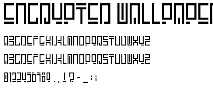 Encrypted Wallpaper font
